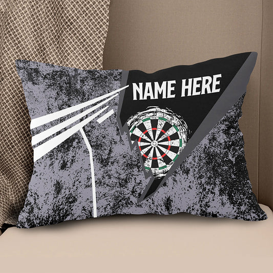 Grunge Retro Custom Darts Pillow Personalized Dart Gifts For Dart Player LDT1182