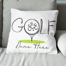 Load image into Gallery viewer, Golf Icon Custom Name Golf Pillow Personalized Cool Golfing Gifts LDT1208