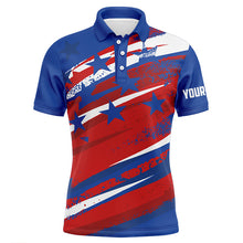 Load image into Gallery viewer, American Flag Mens Golf Polo Shirts Custom Patriotic Golf Shirts For Men Golfing Gifts LDT1468