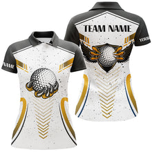 Load image into Gallery viewer, Eagle Golf Ball Custom White Grunge Golf Polo Shirt Team Golf Shirts For Women Golf Gifts LDT0716