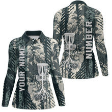 Load image into Gallery viewer, Personalized Wild Grunge Disc Golf Polo Shirt Custom Disc Golf Shirts For Women Golf Gifts LDT0515