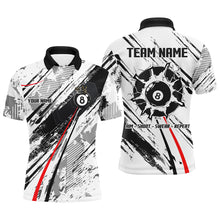 Load image into Gallery viewer, Personalized 8 Ball Billiards Shirts For Men, 8 Ball Pool Jerseys Custom Mens Billiard Shirts VHM1198