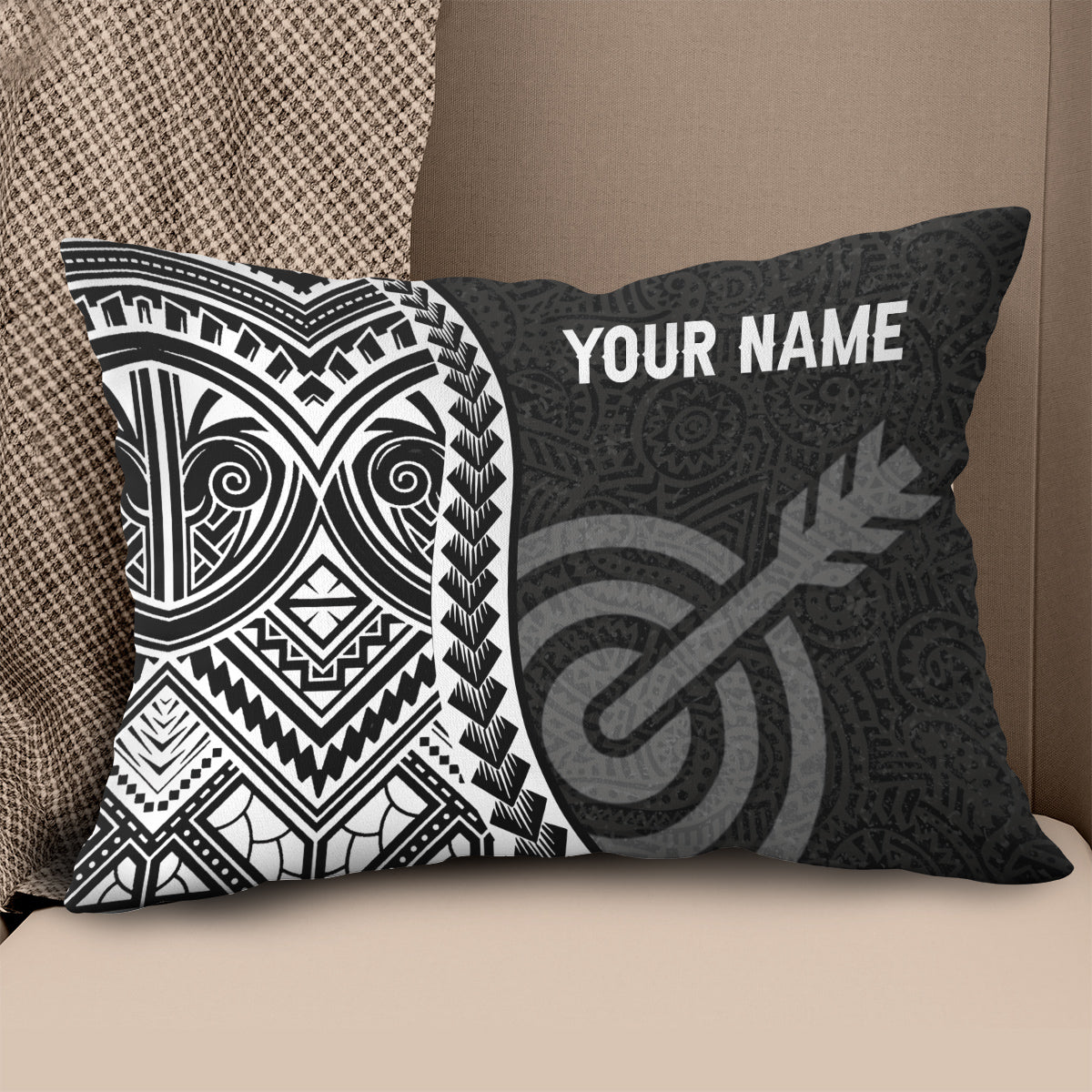 Personalized Tribal Target Archery Pillow Custom Pillow Top Archery Gift VHM0870