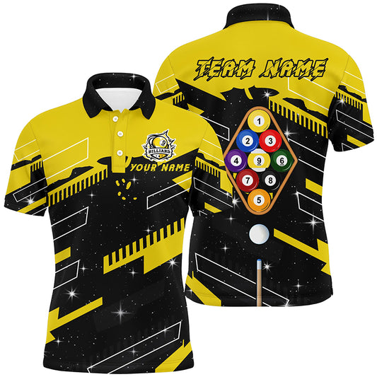 Personalized 9 Ball Pool Jerseys Billiard Polo Shirts For Men Custom 9 Ball Team Shirts TDM0467