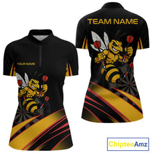 Load image into Gallery viewer, Funny Bee Custom Dart Shirts With Pocket Option For Women, Darts Team Jersey TDM3879
