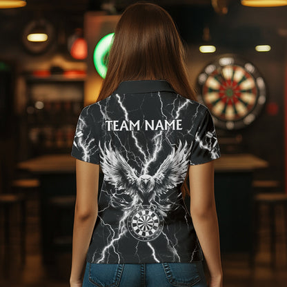 Personalized Black White Darts Arrow Thunder Lightning Dart Shirt For Women Custom Eagle Dart Jerseys TDM3730