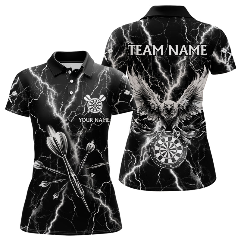Personalized Black White Darts Arrow Thunder Lightning Dart Shirt For Women Custom Eagle Dart Jerseys TDM3730