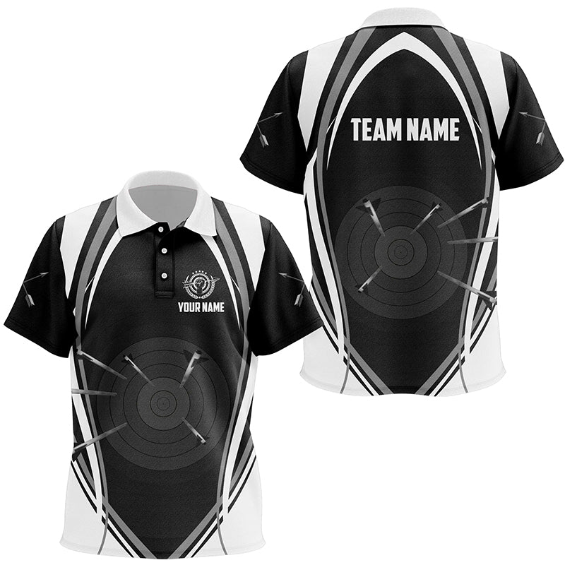 Personalized Archery Target And Arrows 3D Kid Polo Shirts Custom Team Name Archery Jerseys TDM0599