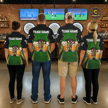 Load image into Gallery viewer, Funny Alligator And Beer Darts Shirt For Men Custom Darts Jersey Polo &amp; 1/4 Zip, Darts Gifts TDM6144
