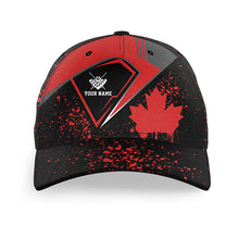 Load image into Gallery viewer, Personalized Billiard Canadian Leaf Vintage Style Caps For Men Women, Custom Canada Billiard Gifts Hats TDM0405