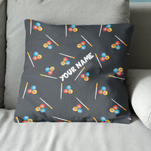 Load image into Gallery viewer, Personalized Billiard Pattern Full Printing Throw Pillow, Billiard Gifts TDM0808