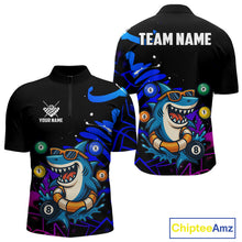 Load image into Gallery viewer, Funny Shark Pool Balls Men's Billiard Shirts Custom Billiard Jerseys, Billiard Team Shirts TDM4076