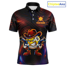 Load image into Gallery viewer, Funny Neon 9 Ball Billiard Shirt For Men Custom Pool Team Shirt, Billiard Jersey Polo &amp; 1/4 Zip TDM6248