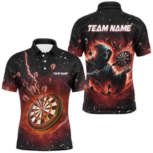 Load image into Gallery viewer, Personalized  Grim Reaper Fire Dart Shirts For Men Custom Darts League Team Jerseys TDM2918