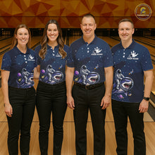 Load image into Gallery viewer, Custom Astronaut Galaxy Funny Bowling Jersey For Men, Bowling Polo &amp; Quarter Zip Team Shirts TDM6273