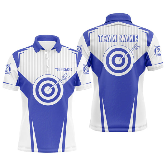 Blue Archery Jerseys Polo Shirts For Men Custom Team Name Archery Uniform Jerseys Shirts TDM0707