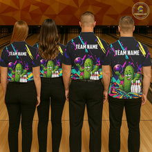 Load image into Gallery viewer, Colorful Bowling Jersey Funny Cactus Bowling Polo &amp; 1/4 Zip For Women Custom Bowling Team Shirts TDM6492