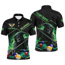 Load image into Gallery viewer, Funny Green Grim Reaper Play Pool Custom 3D Printed Billiard Shirts For Men Billiard Jerseys TDM2967