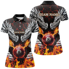 Load image into Gallery viewer, Personalized Dragon Fire Flame 8 Ball Pool Men Billiard Shirts Team League Billiard Jerseys TDM3230