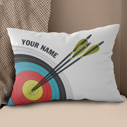 Personalized Archery 3d Target Pillow Best Custom Throw Pillows Gifts TDM0746
