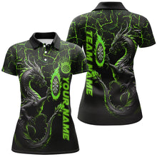Load image into Gallery viewer, Personalized Green Big Dragon 3D Printed Darts Shirts For Women Custom Team League Darts Jerseys TDM1842