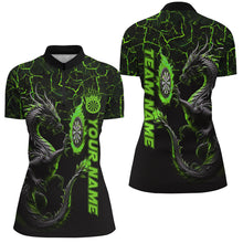 Load image into Gallery viewer, Personalized Green Big Dragon 3D Printed Darts Shirts For Women Custom Team League Darts Jerseys TDM1842
