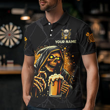 Load image into Gallery viewer, Darts And Beer That's Why I'm Here Custom Grim Reaper Men Darts Shirts, Drinking Dart Jerseys TDM3461