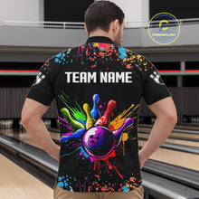 Load image into Gallery viewer, Colorful Funny Bowling Jersey For Men Custom Bowling Team Shirts Polo &amp; 1/4 Zip, Bowling Gifts TDM6589
