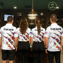 Load image into Gallery viewer, Personalized Scratch 8 Ball Billiard Shirt For Men Custom Pool Jersey, Billiard Team Shirt |Red TDM5989