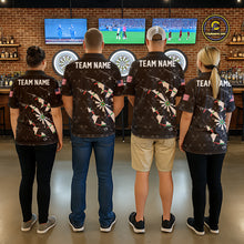 Load image into Gallery viewer, Personalized Scratch Darts Shirt For Men Custom Darts Jersey Team Polo &amp; Quarter Zip |Black TDM5868