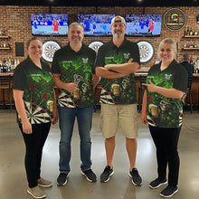 Load image into Gallery viewer, St Patrick Day Skull Darts Shirt Pocket Option For Men Custom Darts Jersey TDM5700
