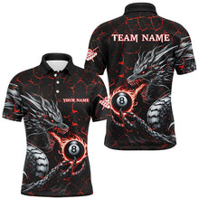 Load image into Gallery viewer, Personalized Dragon 8 Ball Pool Lightning Custom Red Men Billiard Shirts, Cool Team Billiard Jersey TDM2013