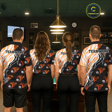 Load image into Gallery viewer, Personalized Fire Flame 8 Ball Pool Billiard Shirt For Men, Billiard Team Jersey Polo &amp; 1/4 Zip TDM5926