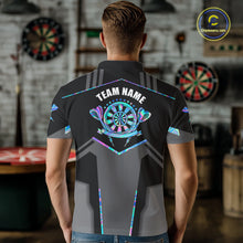 Load image into Gallery viewer, Personalized Holographic Darts Jersey Custom Darts Shirt For Men Team Polo &amp; Quarter Zip Shirt TDM6126