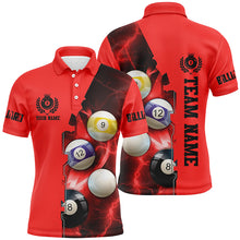 Load image into Gallery viewer, Custom Multicolor Billiard Balls Thunder Lightning Billiard Shirts For Player, Best Billiard Jerseys TDM1671
