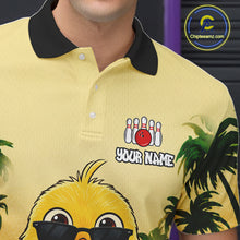 Load image into Gallery viewer, Custom Cute Chicken Summer Bowling Shirts For Men, Funny Bowling Team Jersey Polo &amp; 1/4 Zip TDM6591