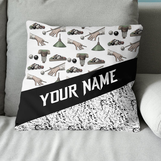 Custom Grunge Billiard Games Pillow Customized Pillow For Billiard Lover TDM0781
