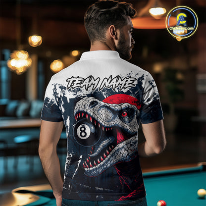 Personalized Sauropod 8 Ball Billiard Shirt For Men Custom Billiard Team Shirts, Pool Jersey |Red TDM4766