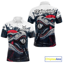 Load image into Gallery viewer, Personalized Sauropod 8 Ball Billiard Shirt For Men Custom Billiard Team Shirts, Pool Jersey |Red TDM4766