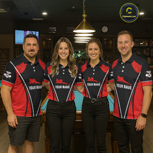 Load image into Gallery viewer, Red Wings 8 Ball Pool Team Shirts Women's Billiard Polo &amp; 1/4-Zip Personalized Billiard Gifts NYN2399