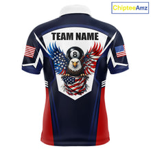 Load image into Gallery viewer, 250 Years Freedom Eagle 8 Ball 9 Ball Pool Men Billiard Shirt Custom American Flag Billiard Apparel NYN2634