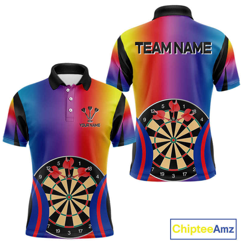 Persionalized Multi-Color Dartboards Dart Shirt For Men, Custom Dart Jerseys NYN0092