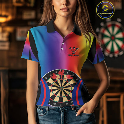 Persionalized Multi-Color Dartboards Dart Shirt For Women, Custom Dart Jerseys NYN0092