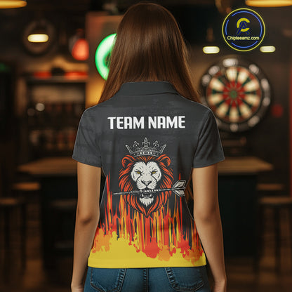 Multi-Color Crown Lion Dart Arrow Custom Dart Shirt For Women, Dart Team Jerseys NYN0109