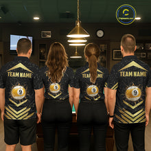 Load image into Gallery viewer, Orange Grunge Grim Reaper Billiard Ball Pool Custom Men Billiard Shirts, Billiard Team Jerseys NYN3020