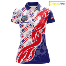 Load image into Gallery viewer, Custom America 250Th Anniversary Dart Polo &amp; Quarter-Zip Shirt For Women Patriotic USA Dart Jerseys NYN2824