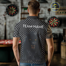Load image into Gallery viewer, Dark Panther Brown Dartboard Darts Shirt For Men - Custom Dart Player Jersey NYN0531