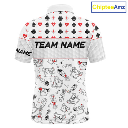 Poker Mens Golf Polo Shirt Personalized Name Funny Golf Top For Team Golfer Gift For Men NYN2850