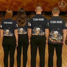 Load image into Gallery viewer, Personalized Beer Runner Funny Bowling Team Shirts For Men Bowling Polo &amp; 1/4-Zip Jersey NYN2724