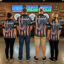 Load image into Gallery viewer, US Flag Dart Arrow &amp; Dartboard Darts Polo Shirt For Men Custom Patriotic Dart Team Jerseys NYN2523